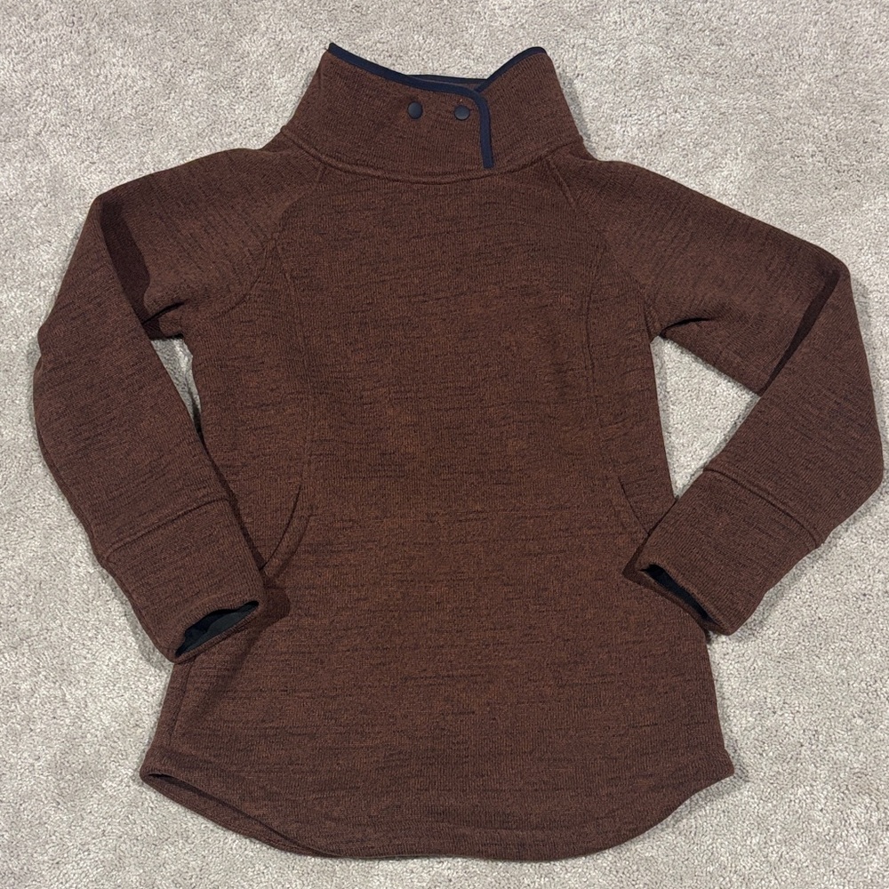 Prana Rich Brown Turtleneck Sweater